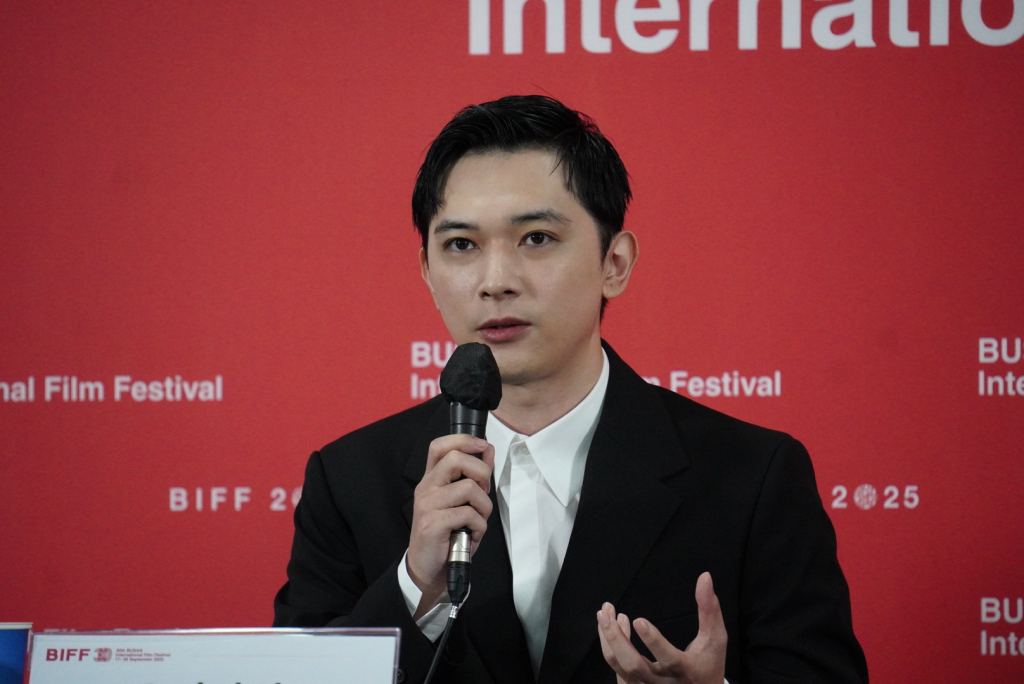 『国宝』記者会見・吉沢亮（撮影：芳賀恵）